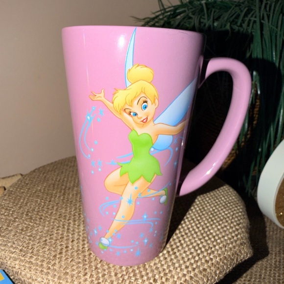 Disney Other - Disney Pink and Green Tinkerbell Mug
